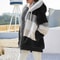 New Autumn Winter Warm Plush Pocket Hooded, Oversized Jacket for Women, Streetwear Loose Lady Outerwear Coat