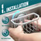 Rustproof Aluminum Sink Caddy Strong Suction Cup Removable Sponge Holder For Kitchen Sink Brush Org 1