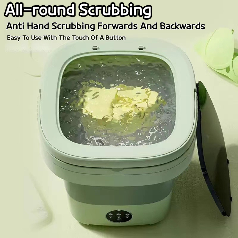 Compact Bucket For Clothes Socks Underwear Cleaning Portable Folding Washing Machine Perfect For Ho 2