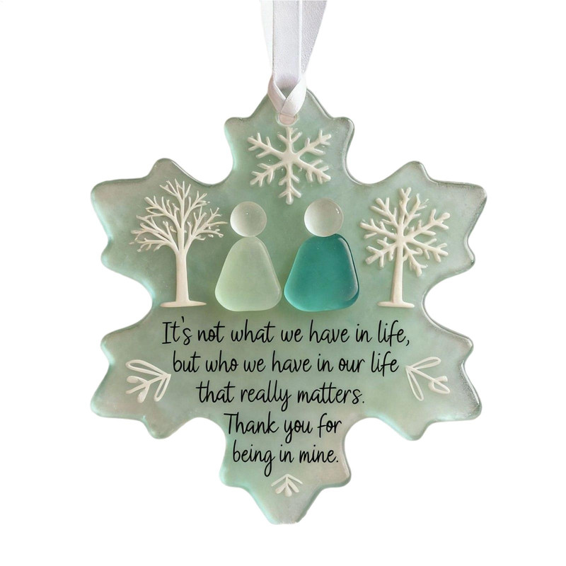 Clear Snowflake Ornament For Festival Snowflake Ornaments Friendship Festive Acrylic Pendant 1