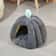 Semi Enclosed Cat Bed With Non Slip Base Winter Warmer Puppy Bed For Small Dogs And Cats 2