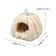Semi Enclosed Cat Bed With Non Slip Base Winter Warmer Puppy Bed For Small Dogs And Cats 4