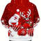 Oversized Men Clothing Hoodie Christmas Hoodie With Hood Men 3D Santa And Reindeer Print Winter Par 1