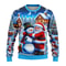 Christmas Snowman Santa Printed Men Women Xmas Sweatshirt Unisex Pullover Holiday Party Christmas S 9