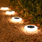Waterproof Outdoor Landscape Light, Garden Pathway Yard Deck Camping Decor, Solar Ground Lights, LED Lawn Lamp
