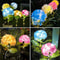 Solar Garden Light Outdoor, Waterproof LED Flowers, Hydrangea Light, Stake Light for Garden Pathway Backyard Decorative