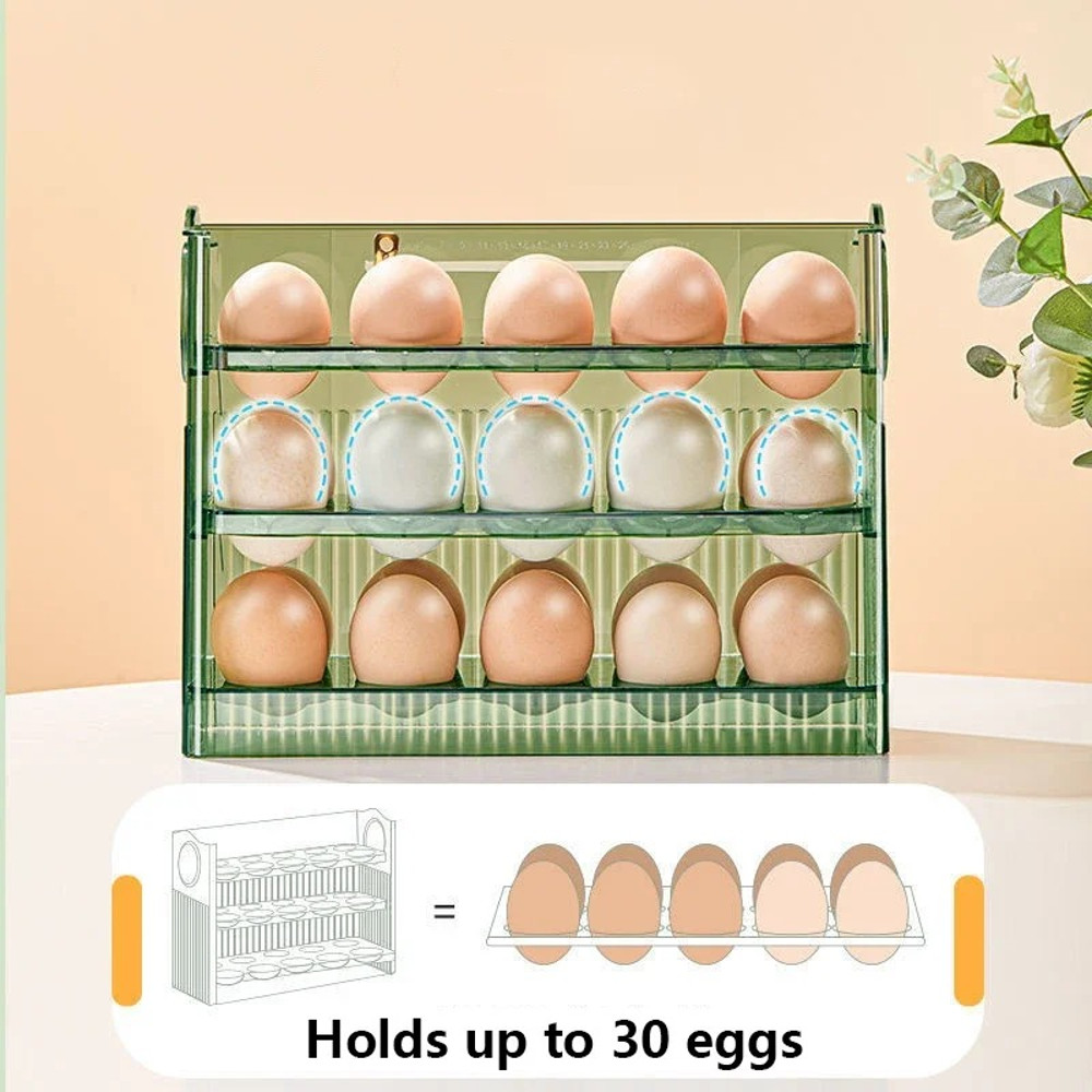 Organizer Kitchen Reversible Egg Storage Tray Kitchen Accessories Egg Storage Box Side Door Of Refr 3