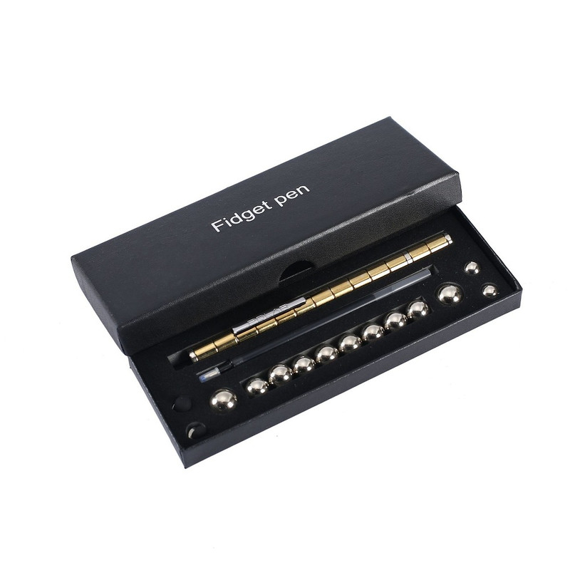 Stress Relief DualEnd Magnetic Fidget Pen Smooth Writing Tool For Office School Anxiety Focus Aid 5