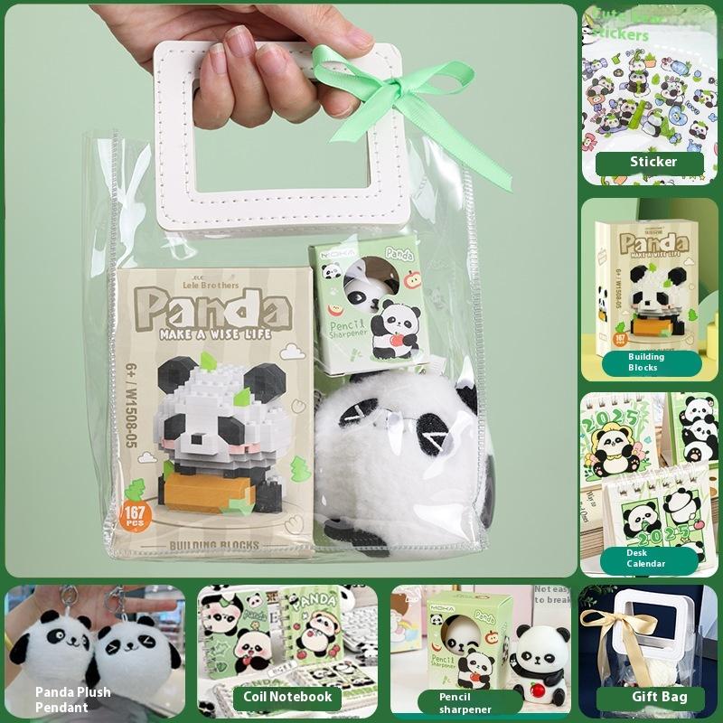 Capybara Stationery Set Kawaii Pen Stickers Notebook Handbag Set Plush Pendants Birthday Gifts 7