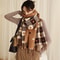 Thick Large Blanket Shawl Scarf Womens Plaid Comfortable Scarf Womens Autumn And Winter HeartPatter 4