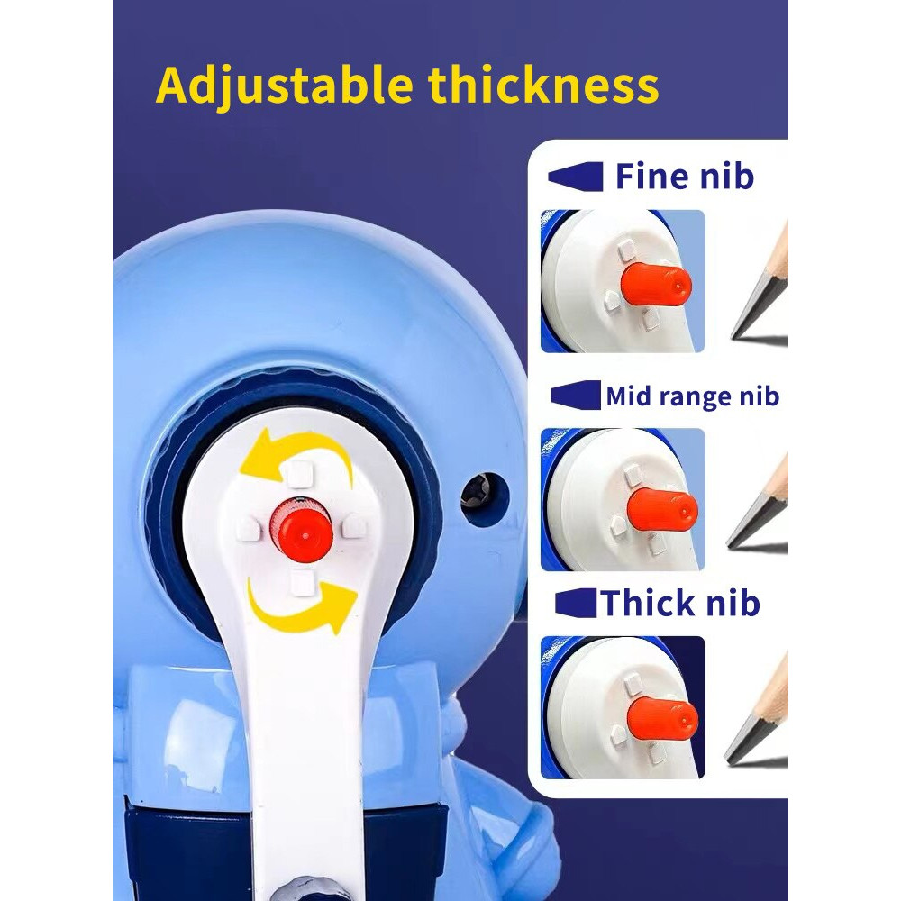 Cartoon Pencil Cutter for School, Hand Crank Astronaut Pencil Sharpener, Fun Pencil Sharpener for Students