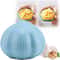 Plastic Manual Rotary Grinding Garlic Press, Kitchen Gadgets Cute Household Garlic Shape, Mini Chopper for Chili