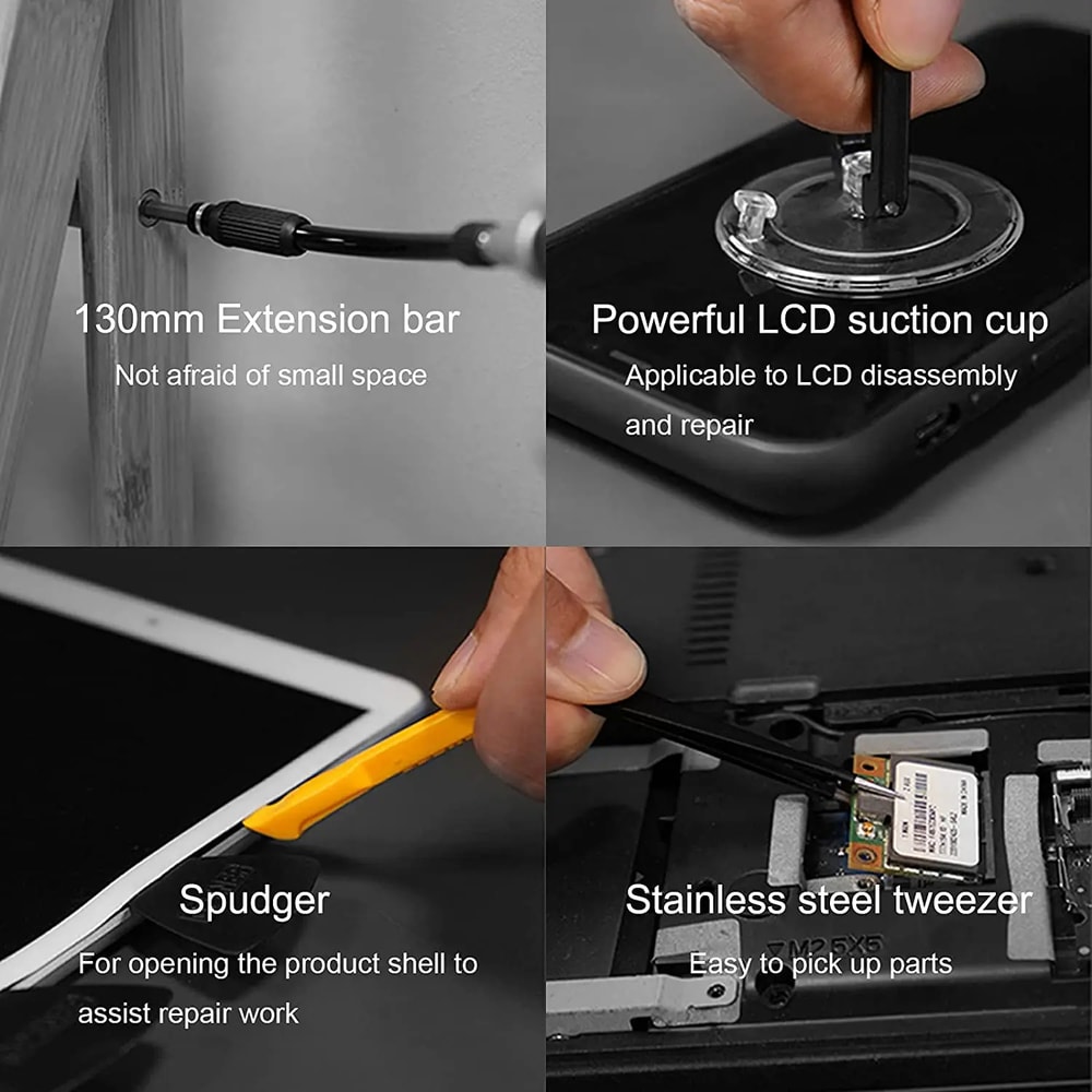 Professional Electronics Repair Tool Kit Precision Screwdriver Set With Magnetic Bits 4