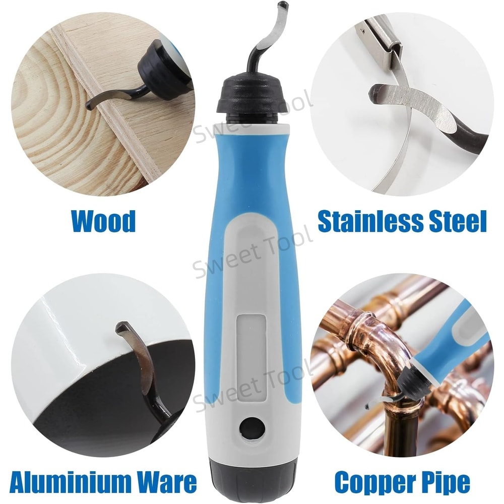 Deburring Tool Kit Rotary Burr Remover Blades For Copper And Aluminum 2