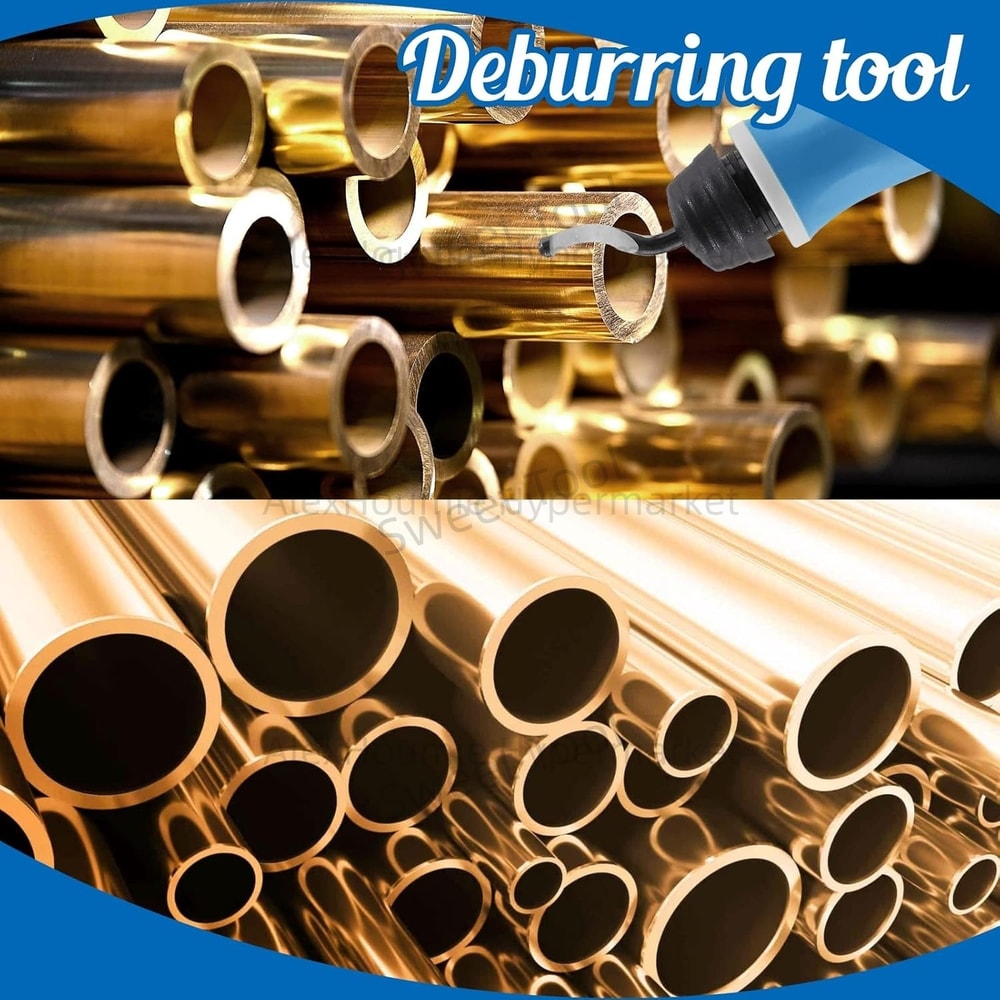 Deburring Tool Kit Rotary Burr Remover Blades For Copper And Aluminum 4