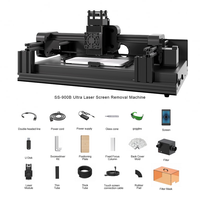 Efficient Laser Screen Removal Machine To Remove Rear Glass And Other Components In Various Colors 5