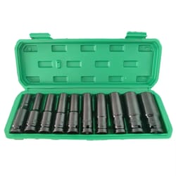 impact socket set, universal drive metric deep socket wrench, air pneumatic repair tools set