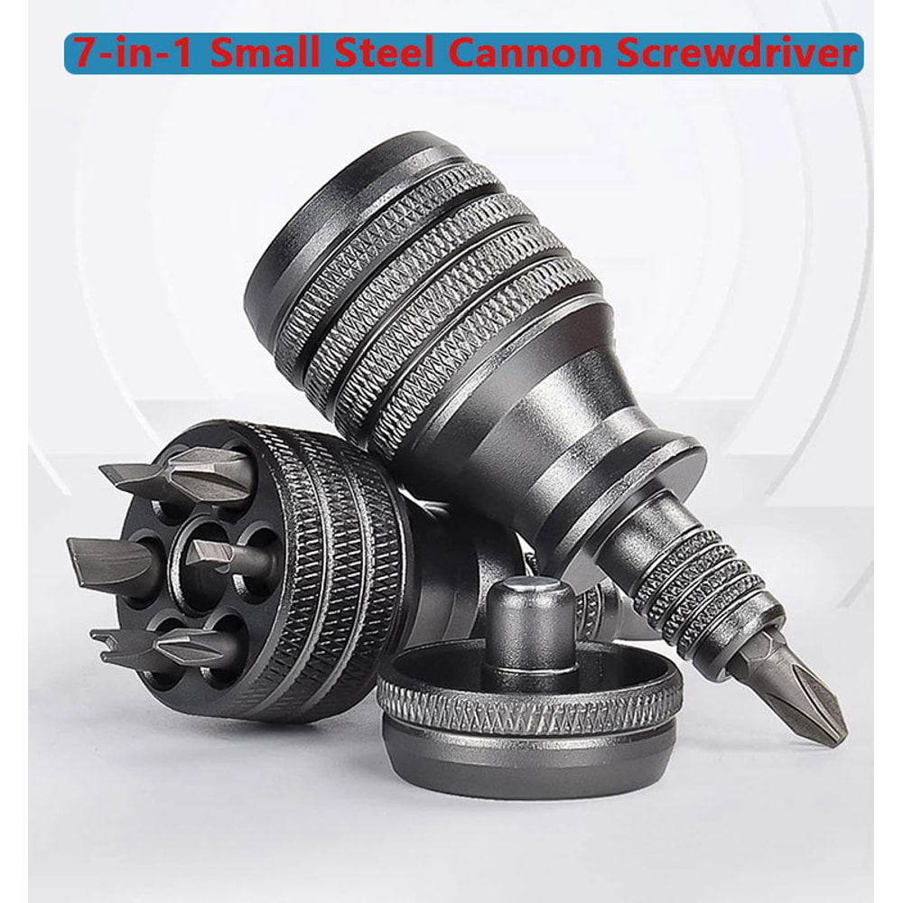 High Hardness PhillipsSlotted Bits Mini Screwdriver Set Aluminum Handle EDC Tool 1