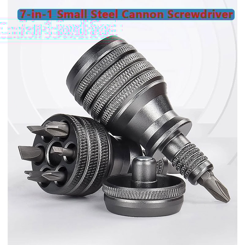 High Hardness PhillipsSlotted Bits Mini Screwdriver Set Aluminum Handle EDC Tool 1