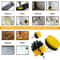 Drill Brush Kit, Electric Scrubber Brush, Plastic Round Cleaning Brush for Carpet, Glass, Car Tires, Nylon Brushes