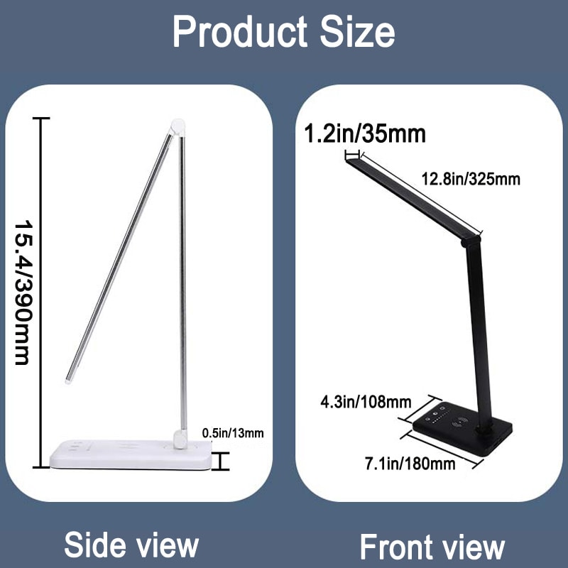 USB Charging LED Smart Lamp Touch Folding Portable Light For Office Battery Powered Childrens Work 4