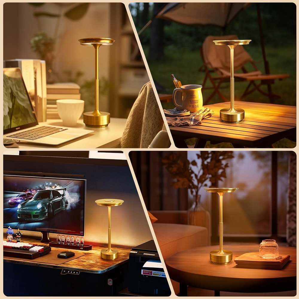Wireless Simple LED Desk Lamp Retro Charging Table Lamp Restaurant Bar Light Dimming Atmosphere Tou 0
