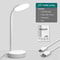 USB Rechargeable LED Desk Lamp With Dual Heads Touch Control Eye Protection Brightness Modes 6