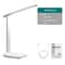 USB Rechargeable LED Desk Lamp With Dual Heads Touch Control Eye Protection Brightness Modes 5