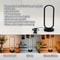LED USB Dimming Bedside Lamp Small Ring Table Lamp For Bedroom And Living Room Black And White Nigh 3