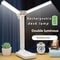 Foldable LED DoubleHead Desk Lamp USB Rechargeable Dimmable Touch Night Light EyeProtection Bedside 2