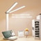 Foldable LED DoubleHead Desk Lamp USB Rechargeable Dimmable Touch Night Light EyeProtection Bedside 4