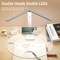 Foldable LED DoubleHead Desk Lamp USB Rechargeable Dimmable Touch Night Light EyeProtection Bedside 5