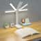 Foldable LED DoubleHead Desk Lamp USB Rechargeable Dimmable Touch Night Light EyeProtection Bedside 1