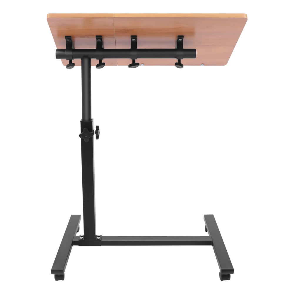 Mobile Stand Adjustable Laptop Desk With Rotating Tabletop Rolling Study Table For Computer Worksta 2