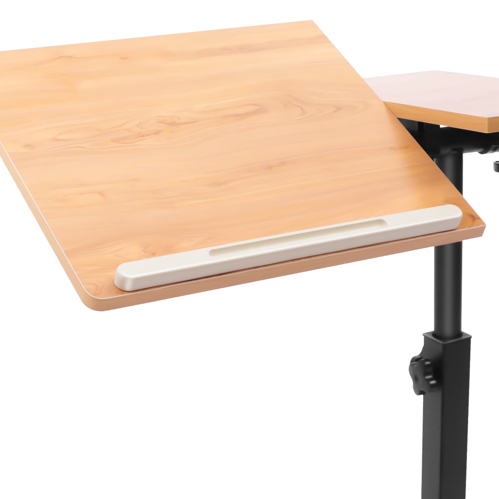 Mobile Stand Adjustable Laptop Desk With Rotating Tabletop Rolling Study Table For Computer Worksta 3