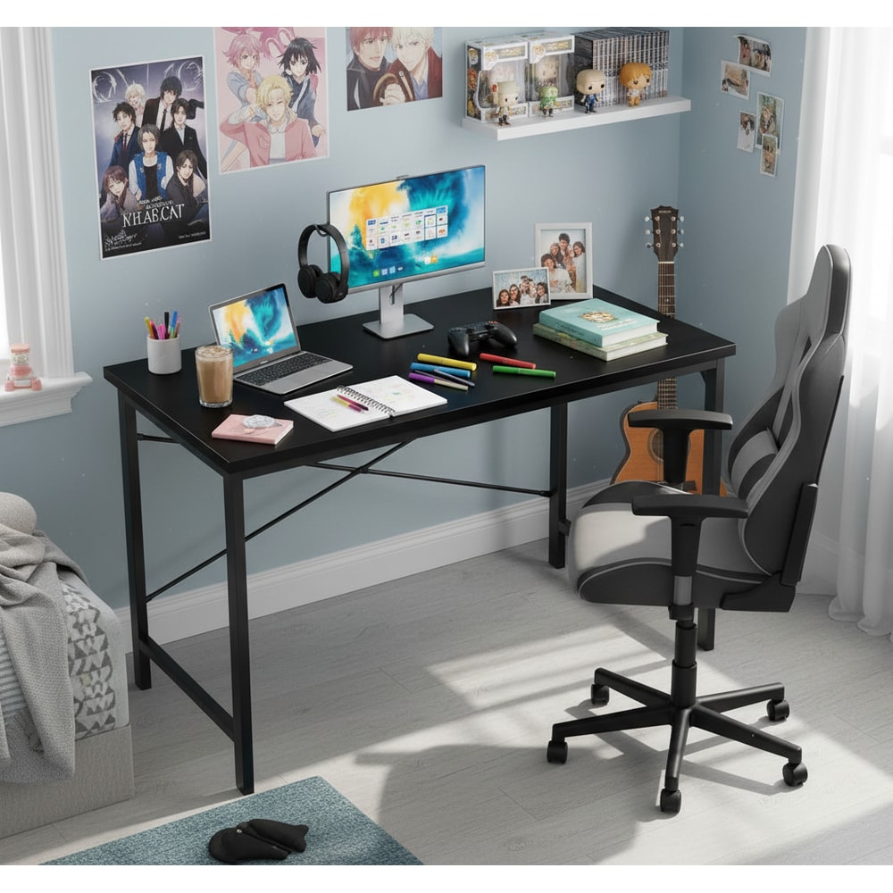 Sturdy Home Office Table For Dorms And Small Rooms Compact Computer Desk For Students 4