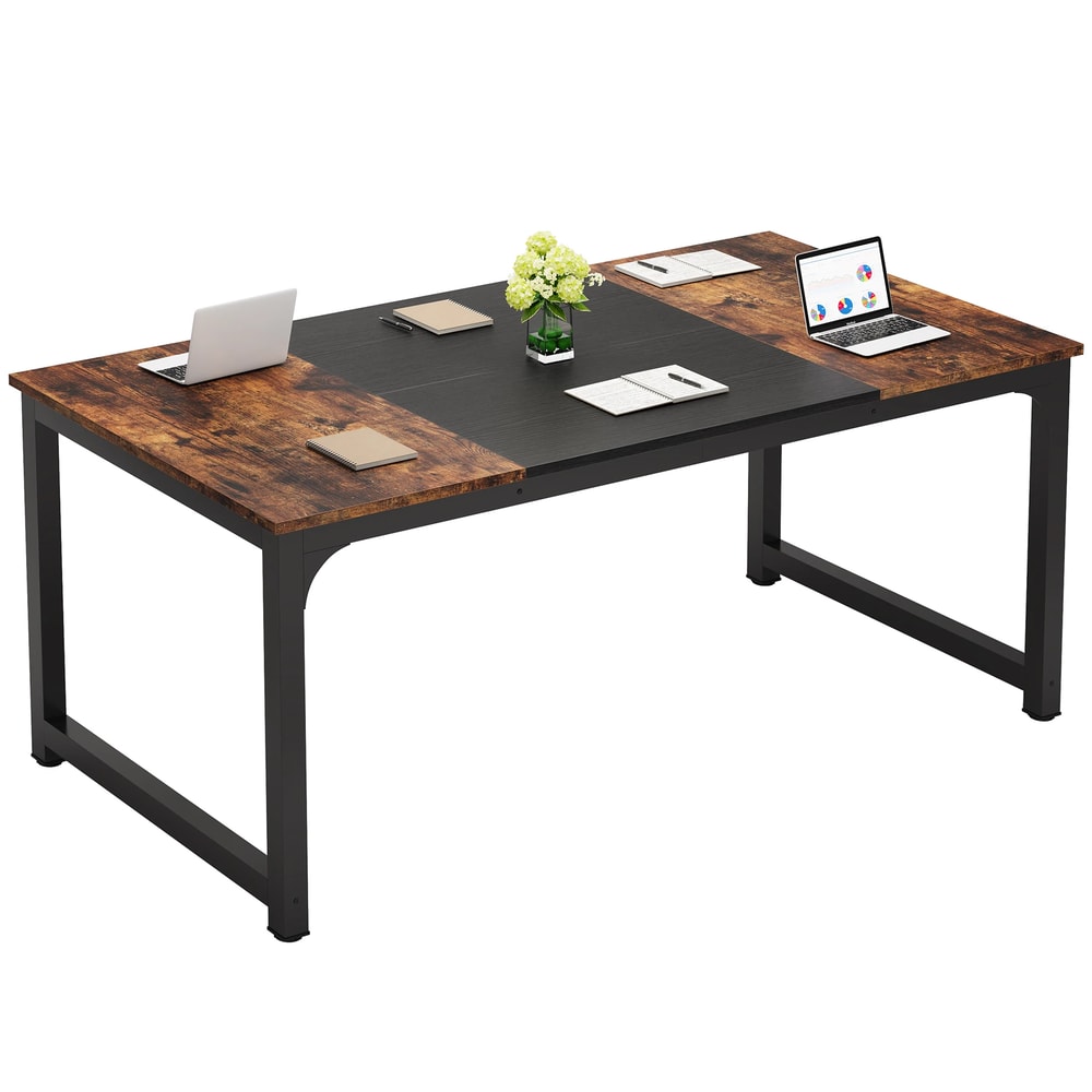 Large Office Desk Computer Table Tribesigns Modern Writing Desk Workstation For Home Offices Study 5