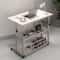 Mobile Laptop Standing Desk For Dormitory Swivel Wheel Home Desk With Rolling Wheels Height Adjusta 3