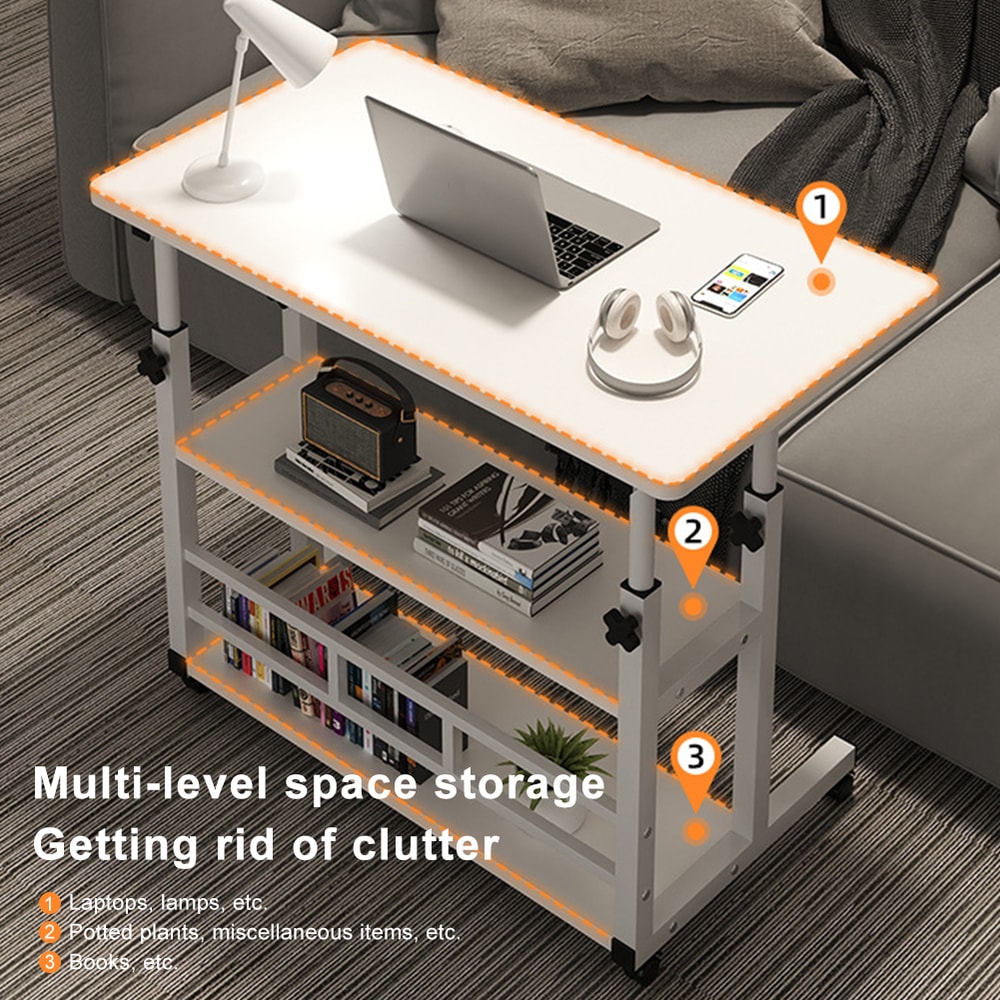 Liftable Bedside Table Computer Desk Portable Multifunctional Small Desk Minimalist Movable Home Of 2