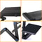 Portable Aluminum Adjustable Laptop Desk Stand Ergonomic Lapdesk For Sofa TV Bed PC Notebook With M 2
