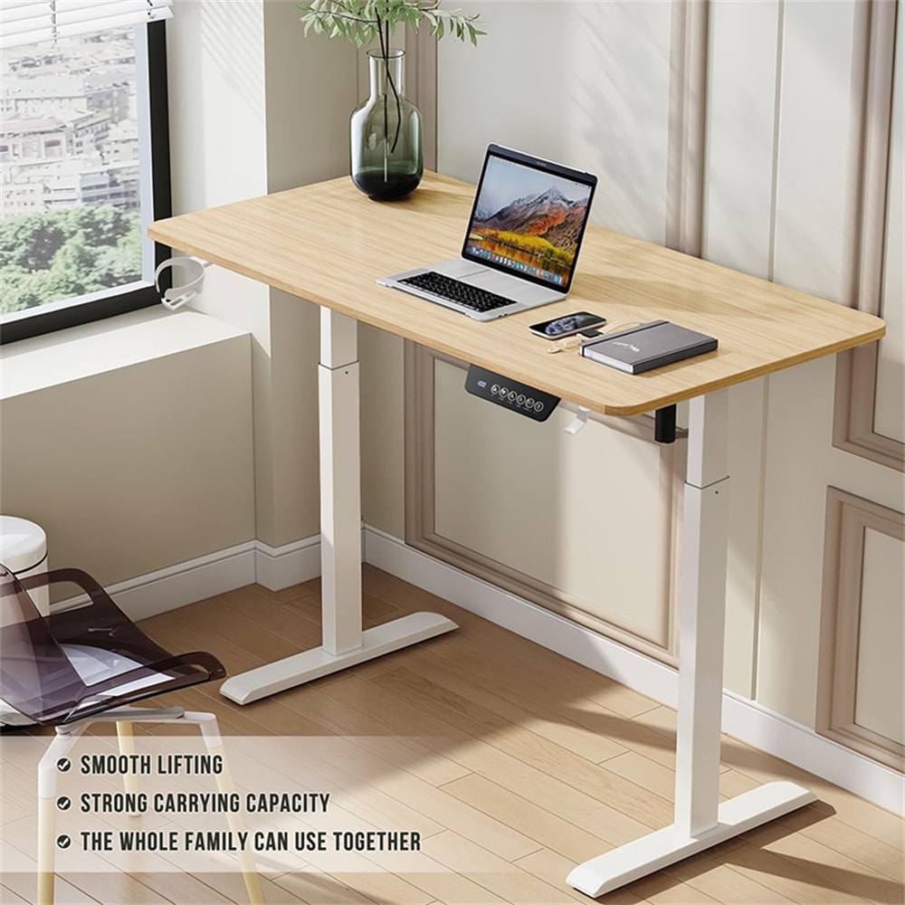 Electric Lifting Table Height Adjustable Desk Standing Sit Stand Desk Computer Desk For Home Office 2