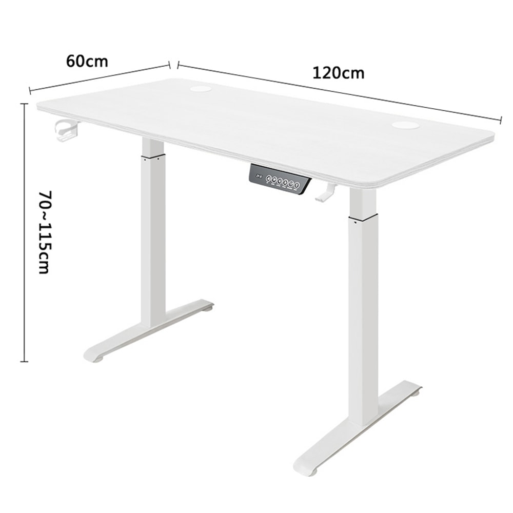 Electric Lifting Table Height Adjustable Desk Standing Sit Stand Desk Computer Desk For Home Office 5