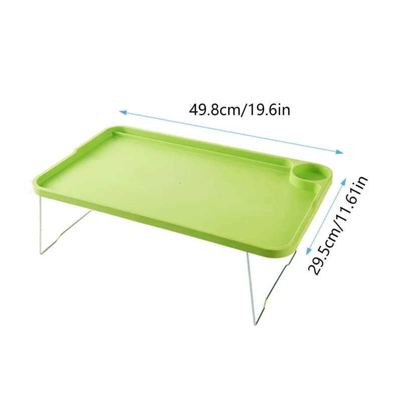 Portable Foldable Laptop Bed Table Stable Multi Function Tray Lap Desk With Cup Slots Household Dor 3