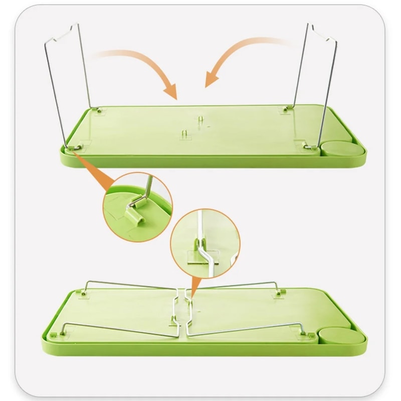 Portable Foldable Laptop Bed Table Stable Multi Function Tray Lap Desk With Cup Slots Household Dor 2