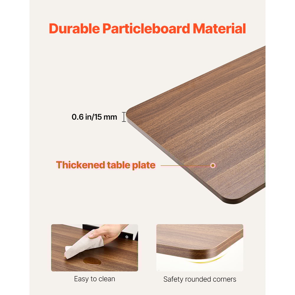 SucceBuy Adjustable Overbed Table With Swivel Casters Mobile Bed Side Desk For Home Office And Stud 3