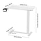 SucceBuy Adjustable Overbed Table With Swivel Casters Mobile Bed Side Desk For Home Office And Stud 6