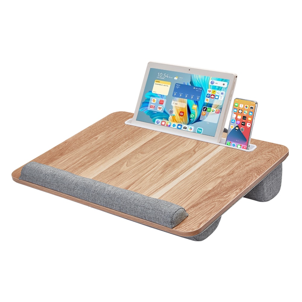 Mumucc Wooden Suspended Bed Study Table Portable Laptop Desk Sponge Cushion 1