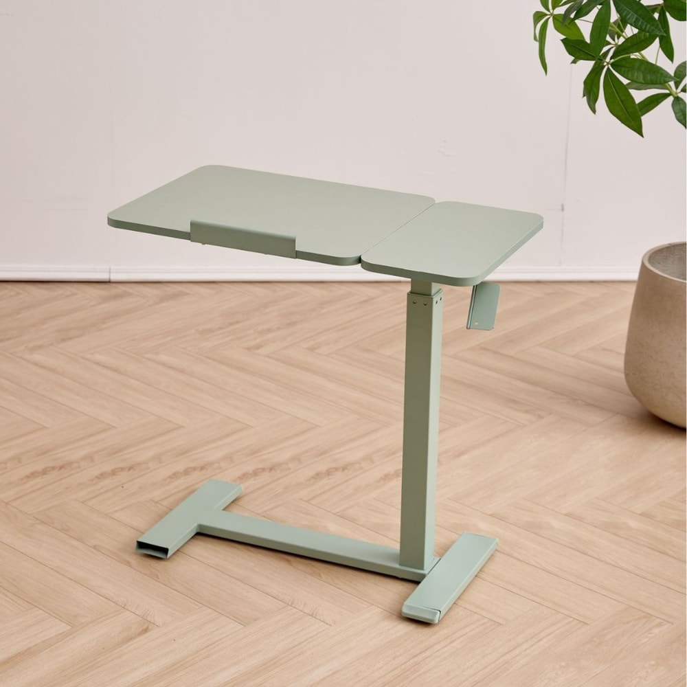 Rolling Lazy Table With Adjustable Tilt Height Moveable Computer Desk Overbed Corner Desk With Whee 4