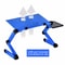 Adjustable Aluminum Alloy Laptop Table Portable Folding Desk For Dormitory Computer Stand Bed Tray