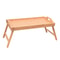 Foldable Bamboo Bed Tray Table With Folding Legs Snack Tray Breakfast Tray Serving Laptop Tray Hand 1
